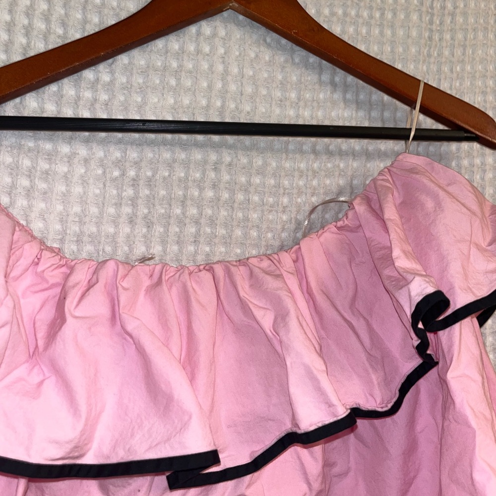 Pink Off-Shoulder Ruffle Top - Picture 4 of 4
